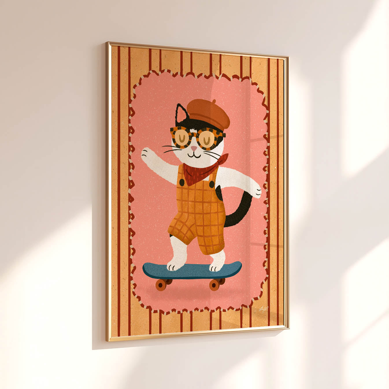 Skater-Katze-Poster