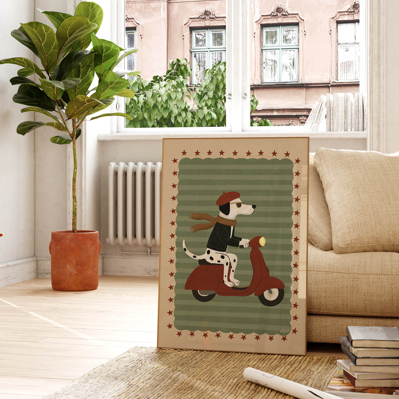 Parisian Pup Poster