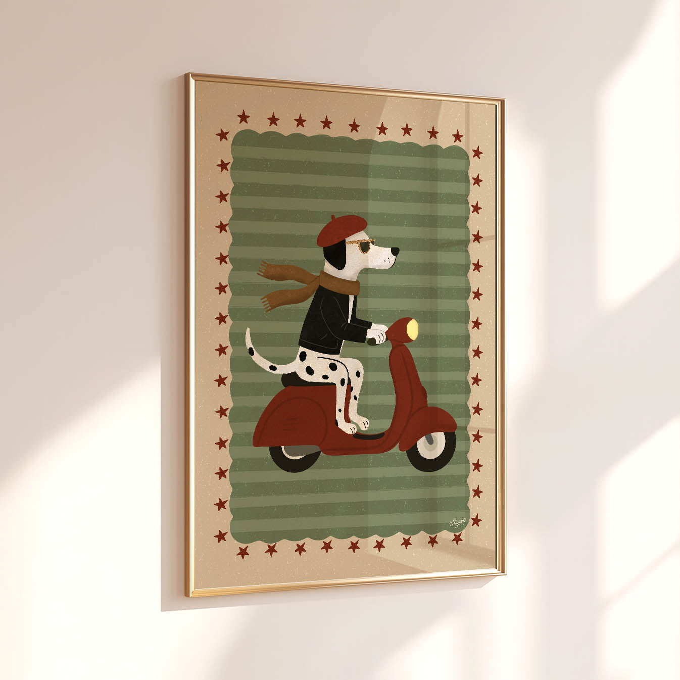 Parisian Pup Poster