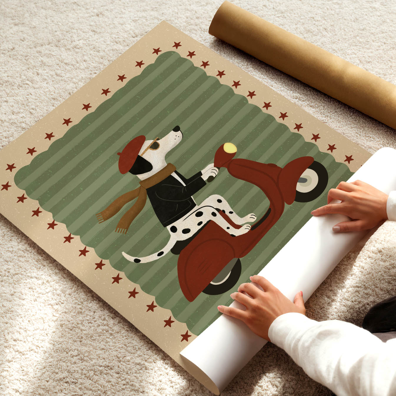Parisian Pup Poster