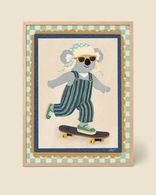 Coole Koala Skateboard Poster