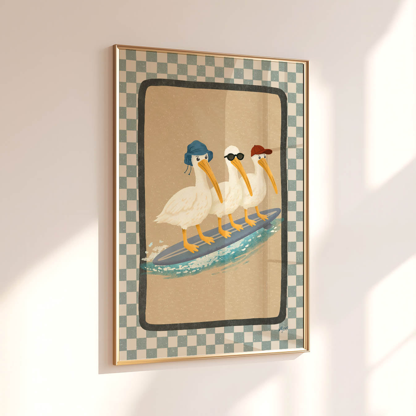 Pelican Surfer-Crew Plakat