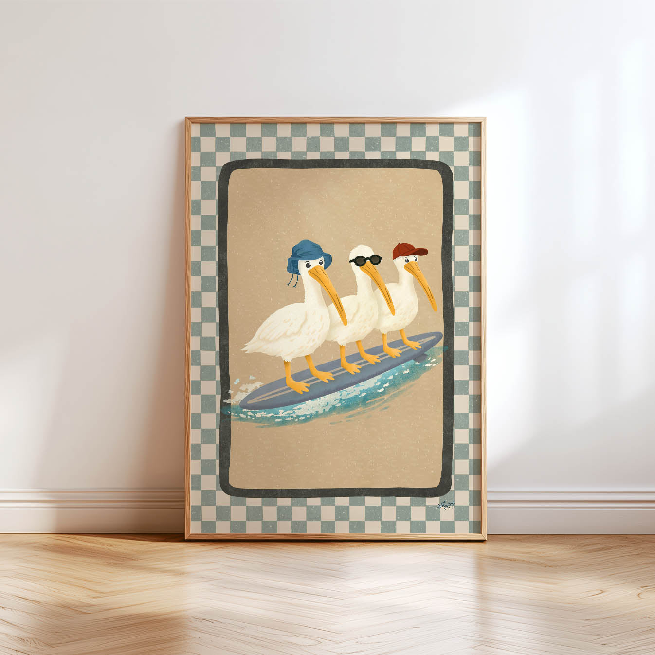 Pelican Surfer-Crew Plakat