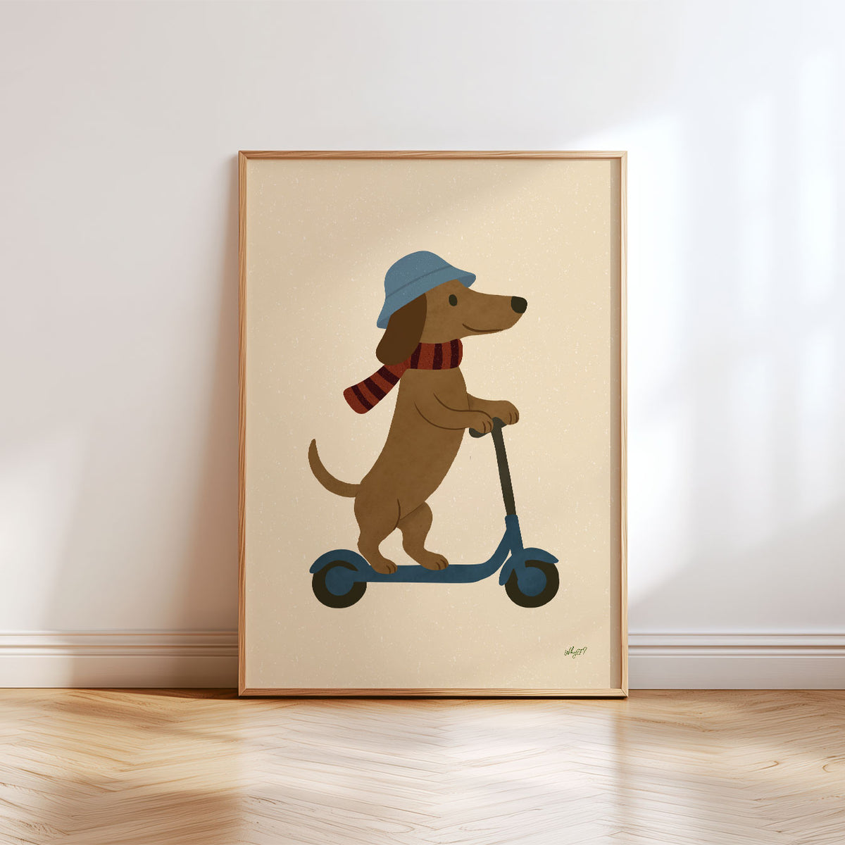 Scooter Dog Poster