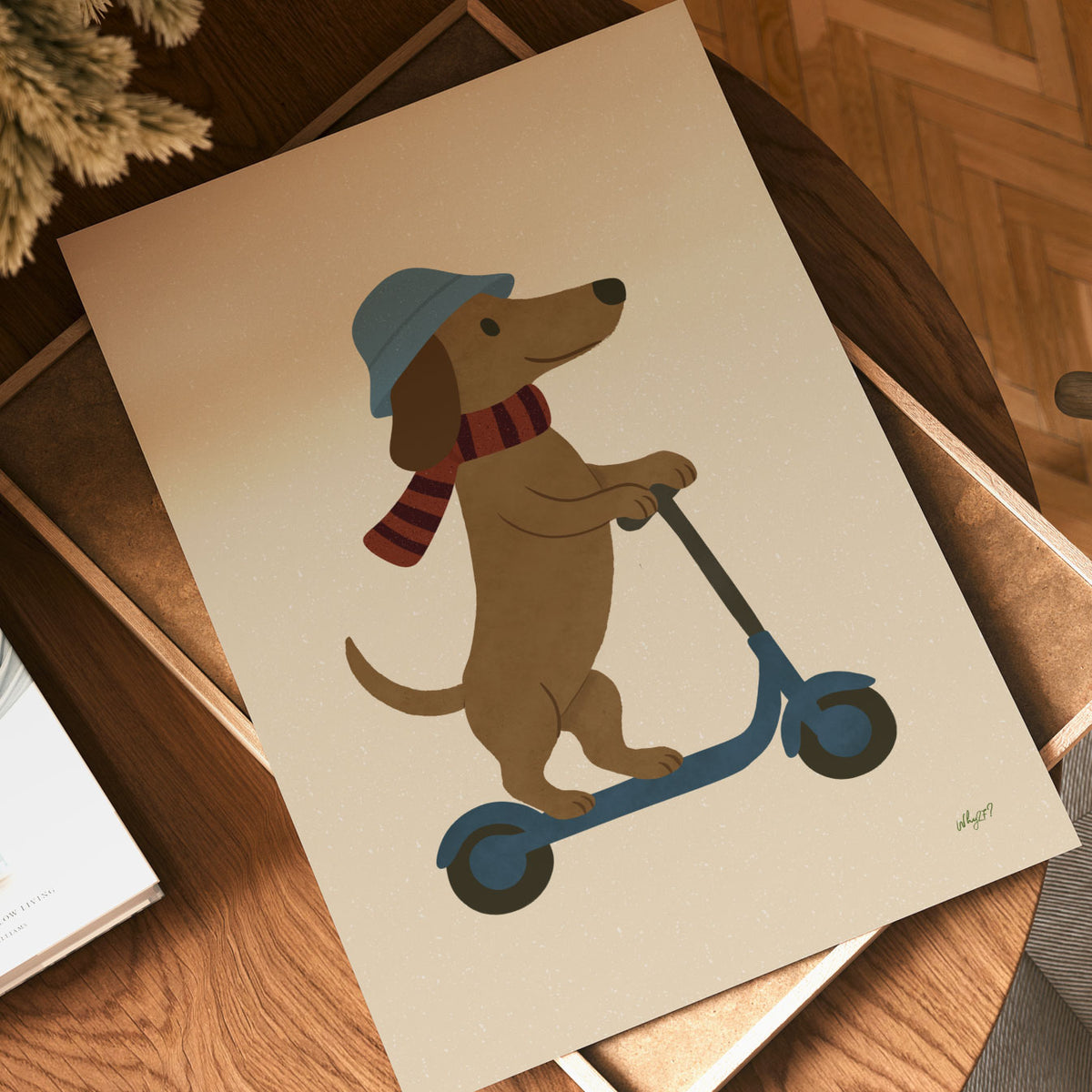 Scooter Dog Poster