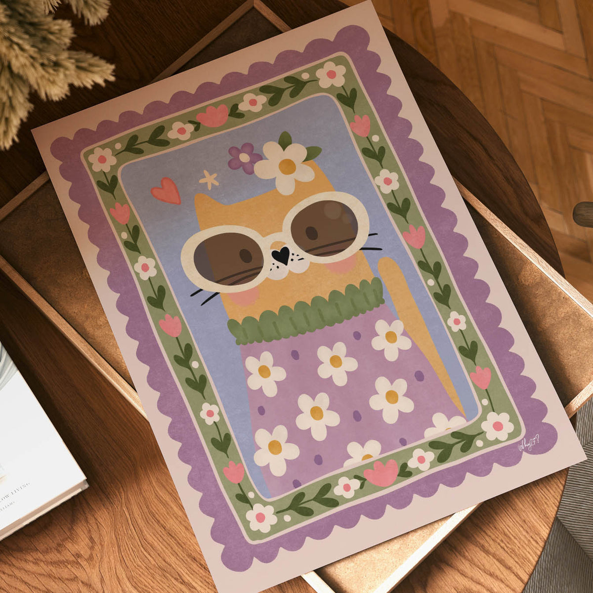 Blumenkatze Poster