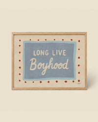 Long Live Boyhood Poster in Creme