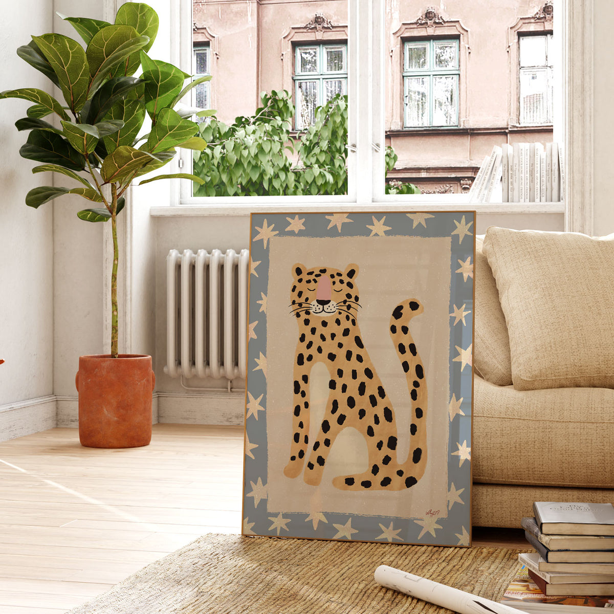 Wild Star Leopard Stars Poster