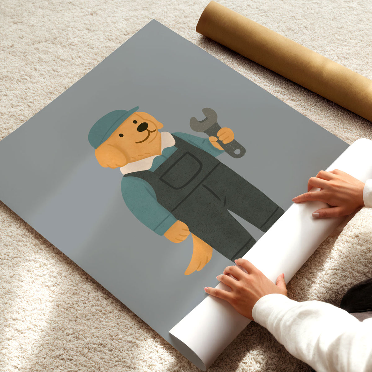 Work Dog Poster