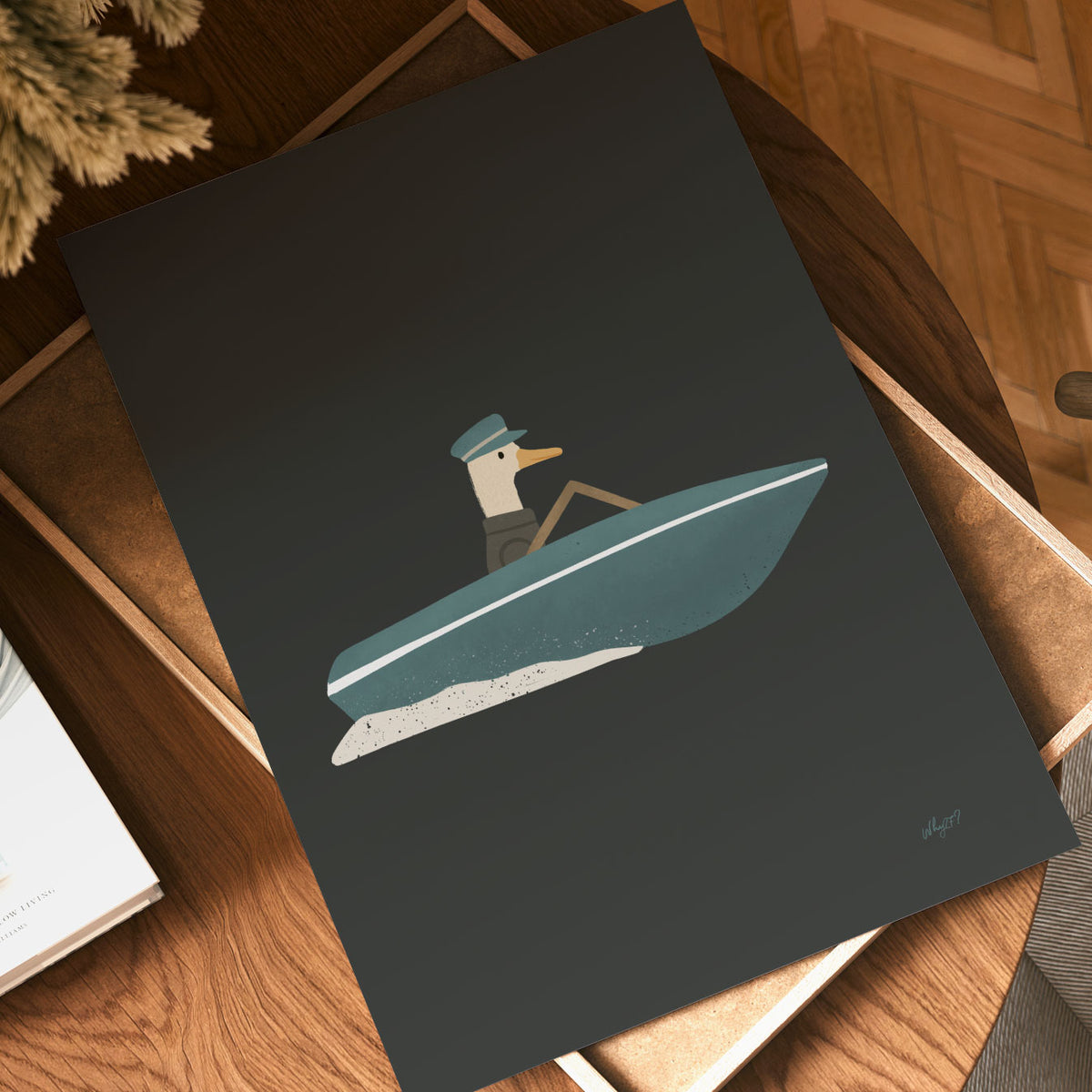 Speedboat Duck Poster