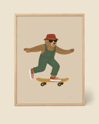 Póster Oso Skater