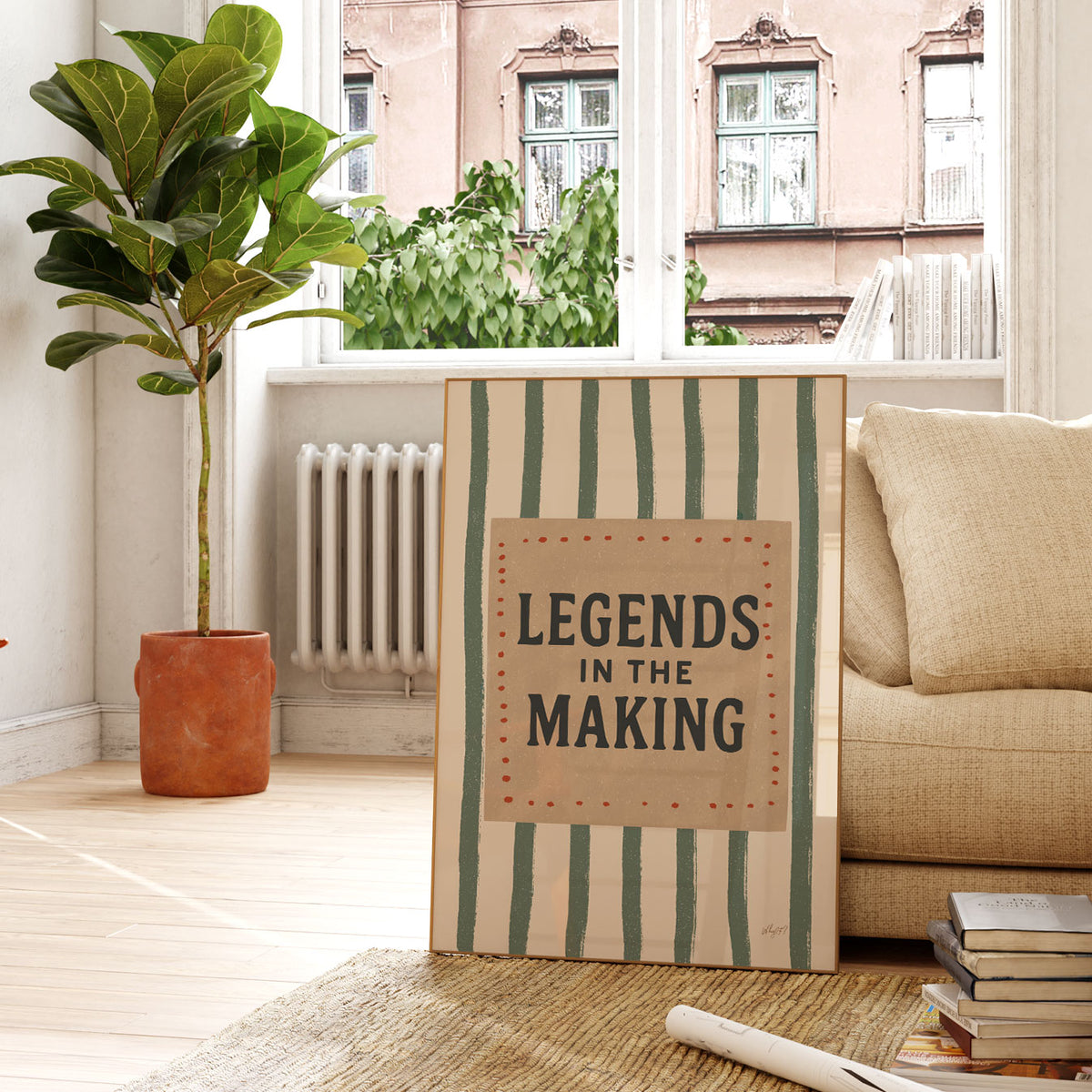 Legends In The Making Stripes Poster