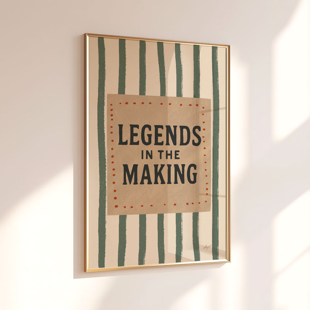 Legends In The Making Stripes Poster
