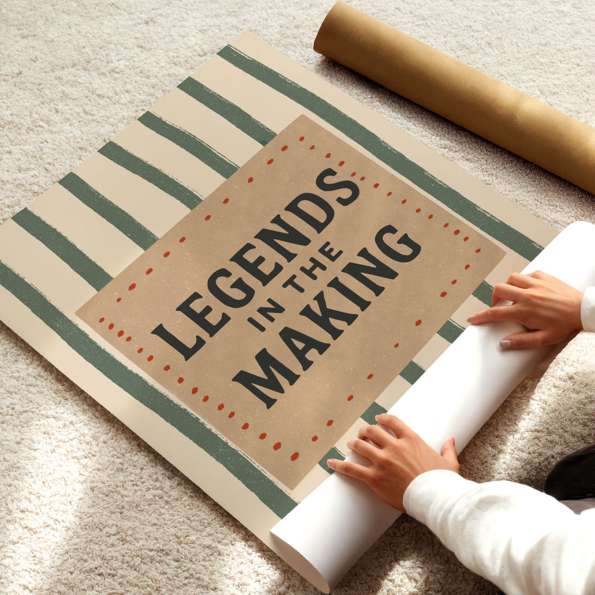 Legends In The Making Stripes Poster