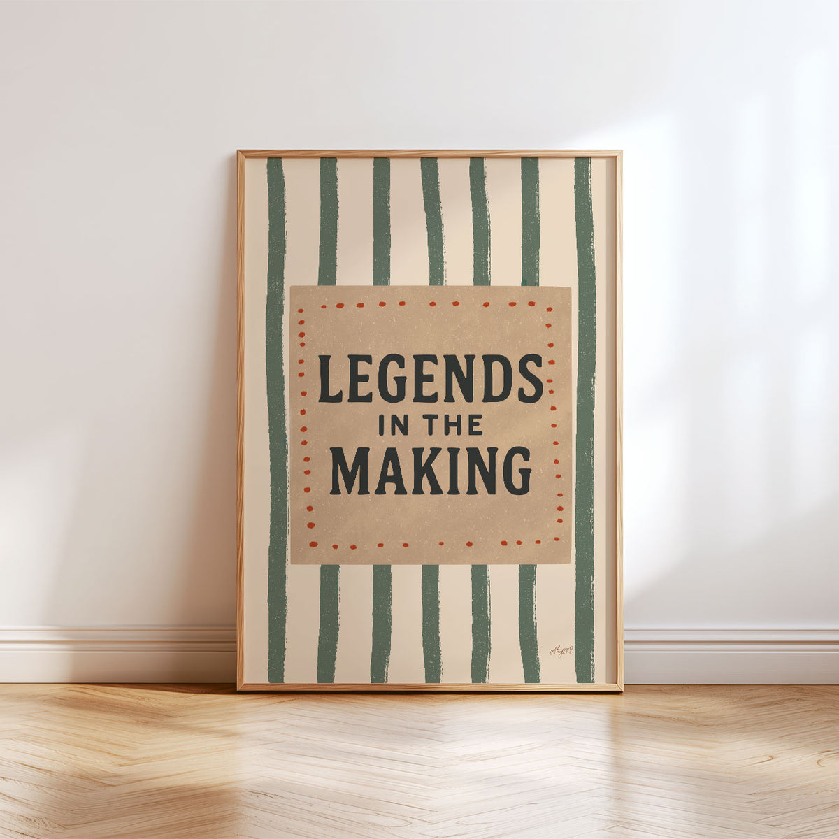 Legends In The Making Stripes Poster