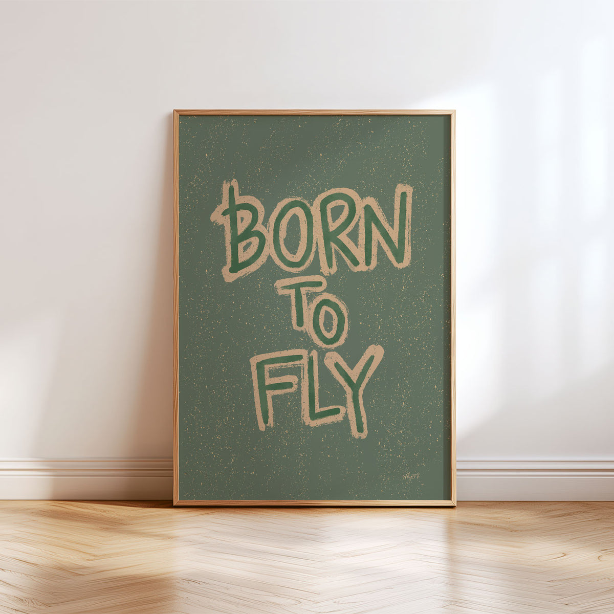 Born To Fly Green Poster