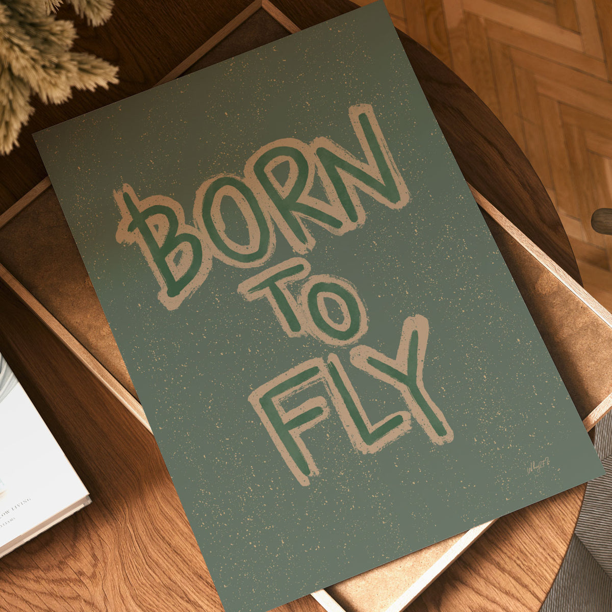 Born To Fly Green Poster