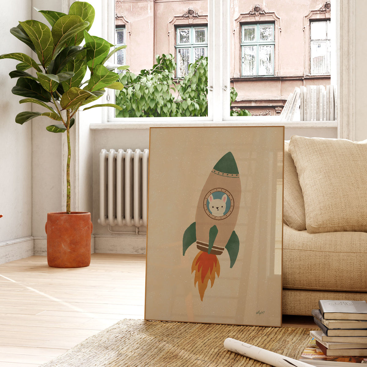Bear Rocket Poster
