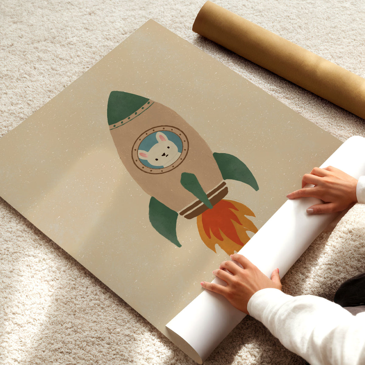 Bear Rocket Poster