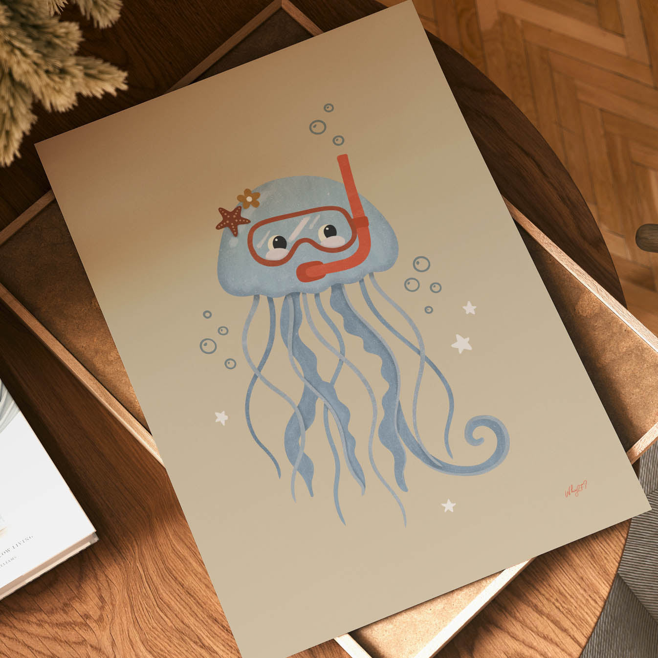 Schnorchel-Qualle-Poster