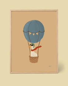 Gans im Ballon – Abenteuer-Poster
