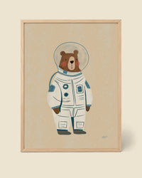 Póster Oso Astronauta