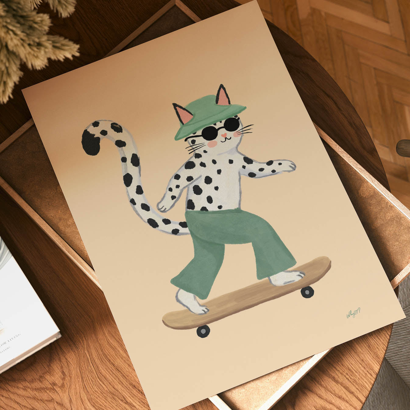 Cool Skaterkatzen-Poster