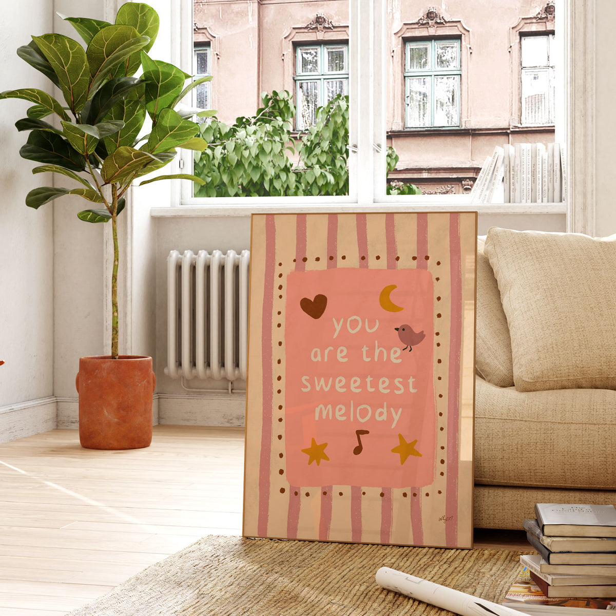 Sweetest Melody Cream Poster