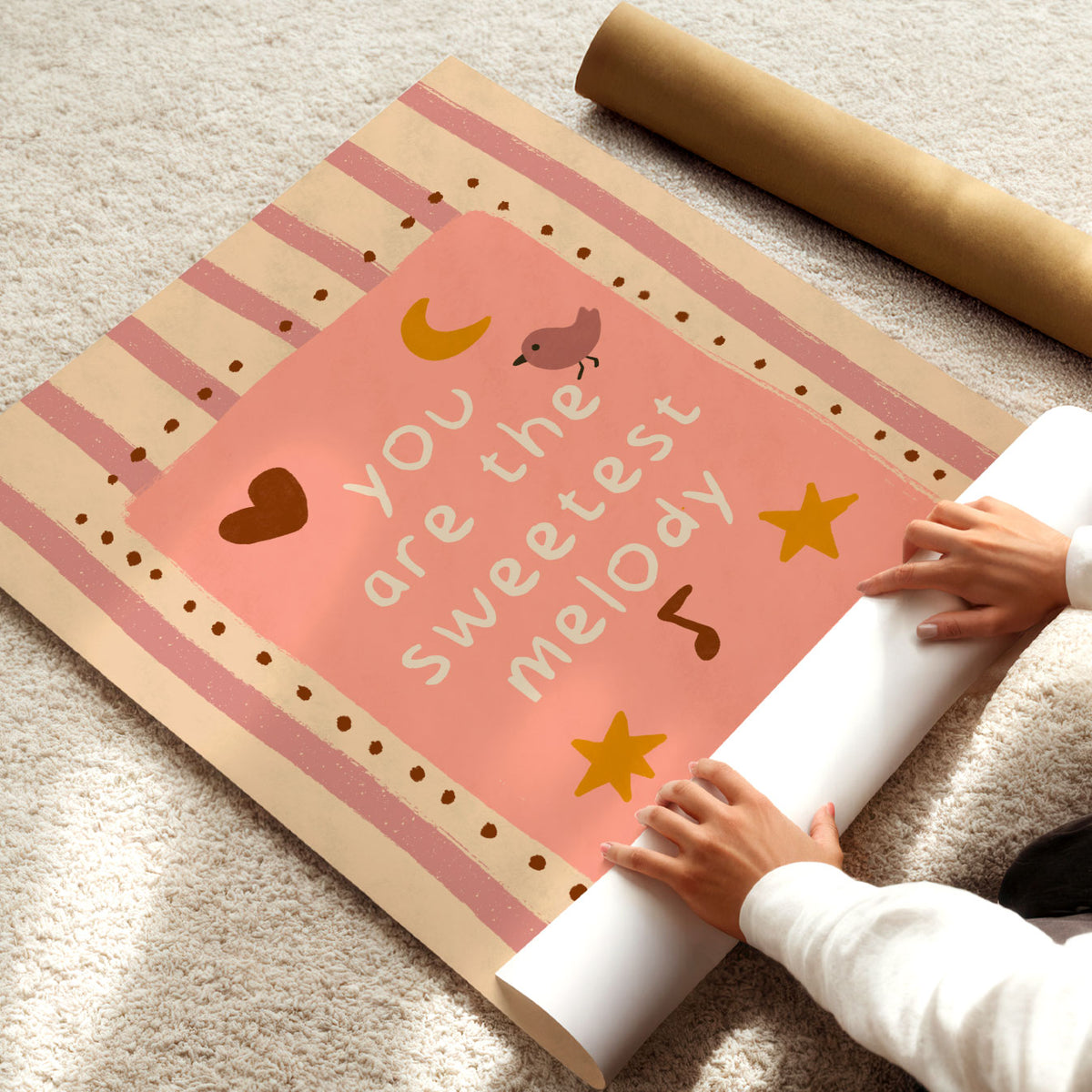 Sweetest Melody Cream Poster
