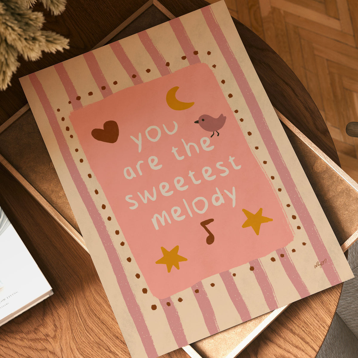 Sweetest Melody Cream Poster