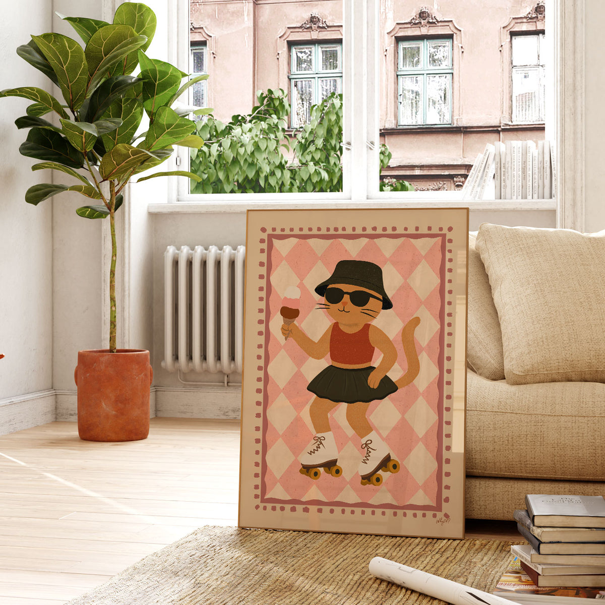 Kitty Portrait Poster