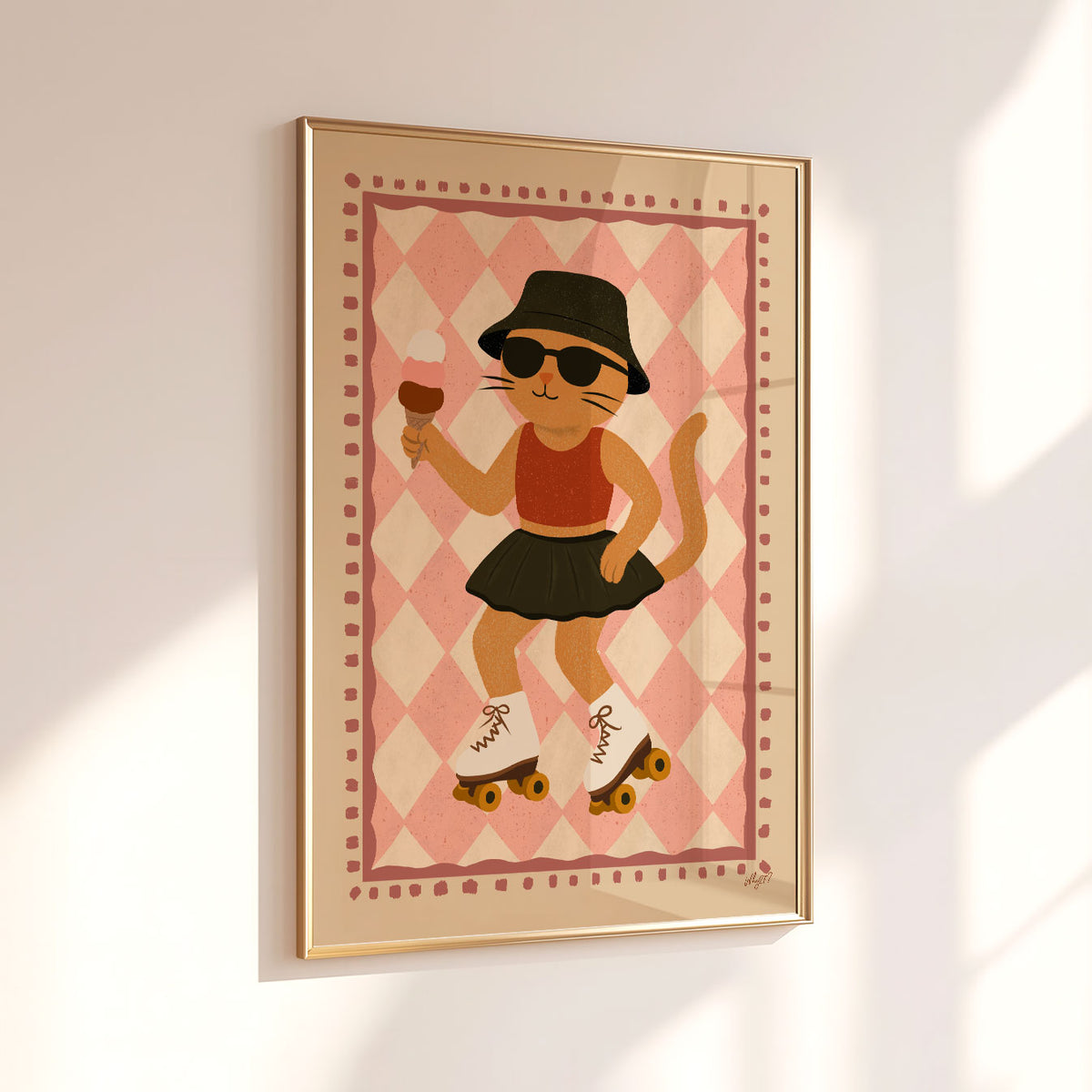 Kitty Portrait Poster