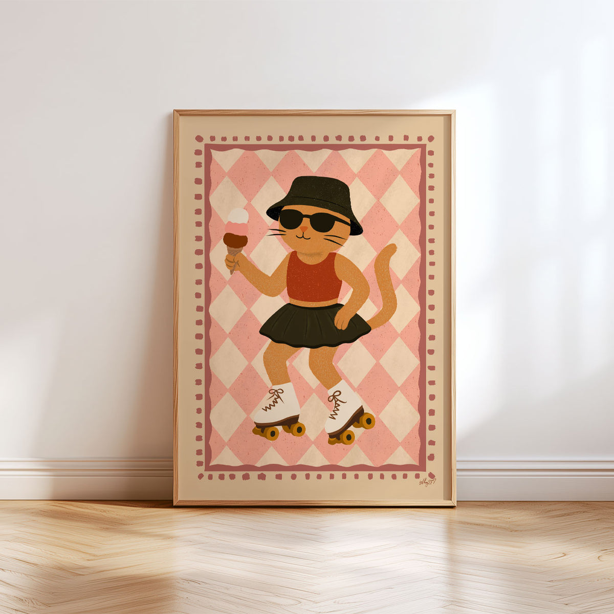 Kitty Portrait Poster